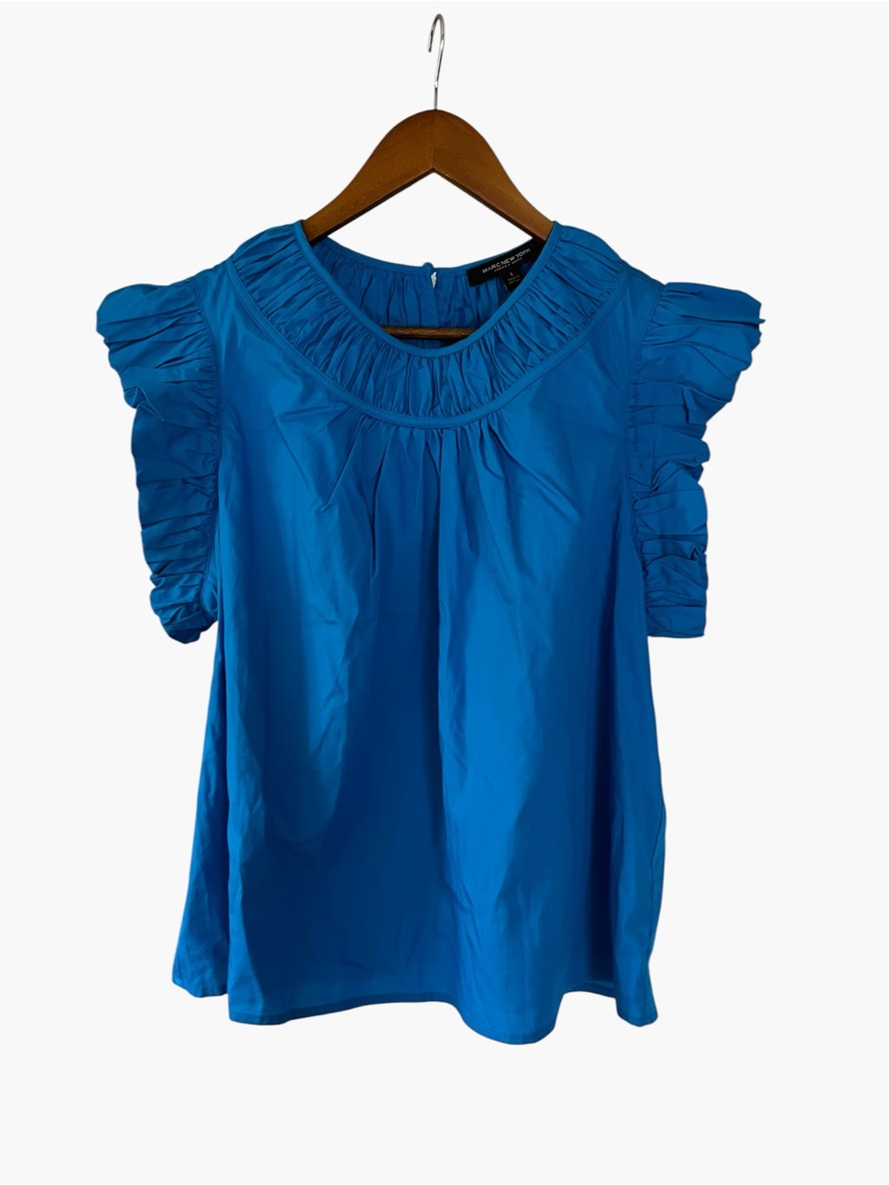 NWT Marc New York Andrew Marc blue top blouse